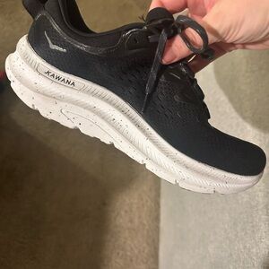 Hoka Kawana Black and White Athletic Shoes